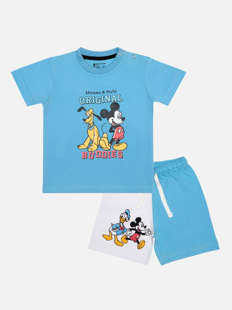 Bodycare Mickey & Friends Boys Set - Baby Blue