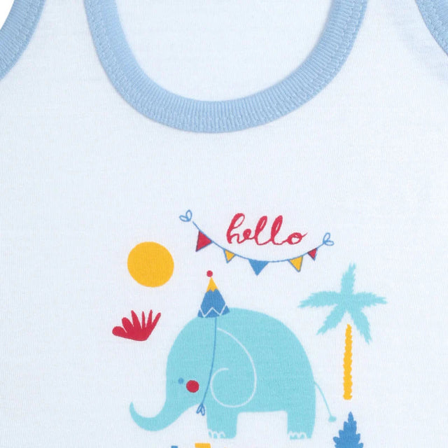Baby Boys Vest Round Neck Sleeveless Pack of 6 - Bodycare