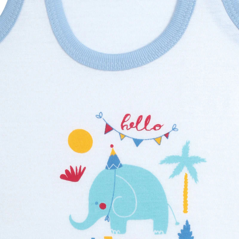 Baby Boys Vest Round Neck Sleeveless Pack of 6