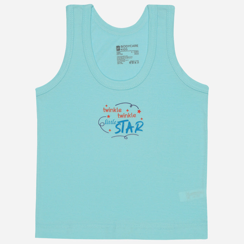 Bodycare Boys Cotton Vest Round Neck Sleeveless Solid Pack Of 6