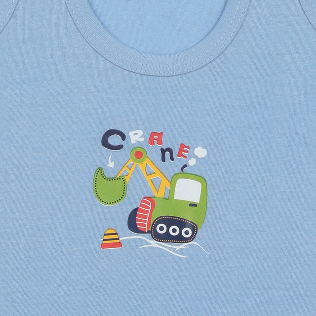 Baby Boys Vest Round Neck Sleeveless Pack of 6 - Bodycare