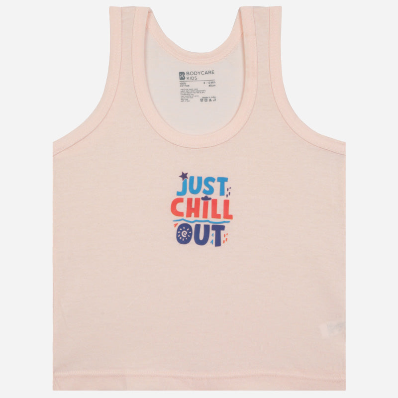 Bodycare Boys Cotton Vest Round Neck Sleeveless Solid Pack Of 6