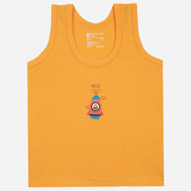 Baby Boys Vest Round Neck Sleeveless Pack of 6 - Bodycare