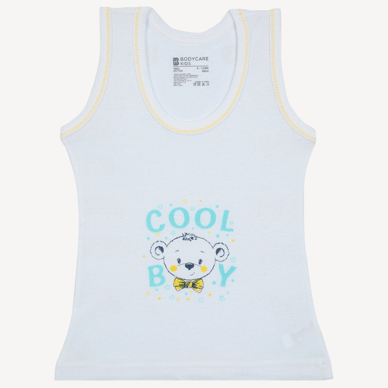 Baby Boys Vest Round Neck Sleeveless Pack of 3