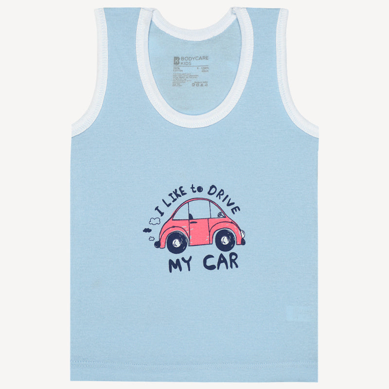 Baby Boys Vest Round Neck Sleeveless Pack of 3