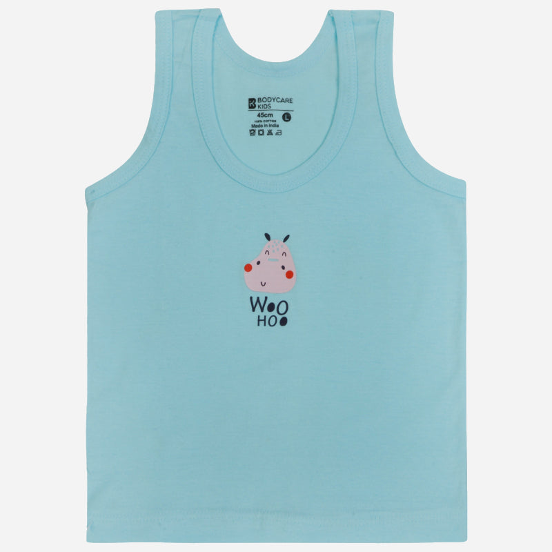 Baby Boys Cotton Vest Round Neck Sleeveless Pack of 5 - Bodycare