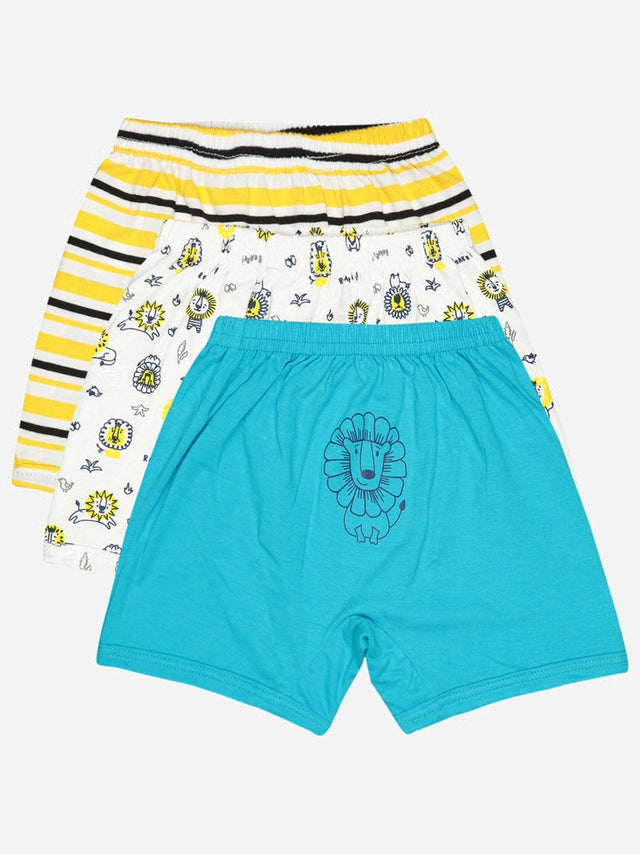 Baby Boys 100% Cotton Trunk Inner Elastic Pack of 3 - Bodycare