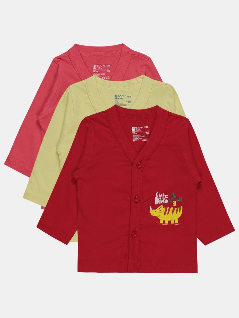 Unisex Vest Front Open Full Sleeves Pack of 3