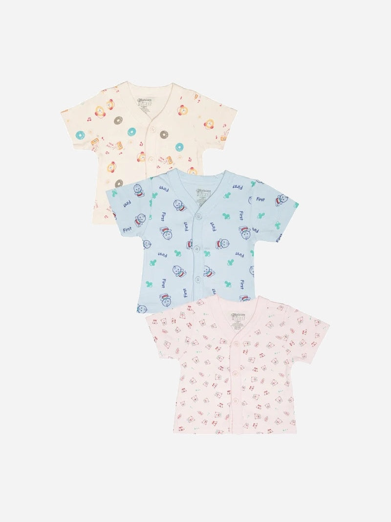 Bodycare Unisex Baby Printed Vest Pack Of 3