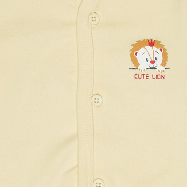 Unisex Baby Vest Front Open Full Sleeves Pack of 3 - Bodycare