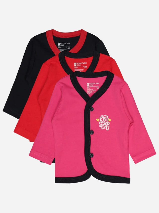 Unisex Baby Top Front Open Pack of 3 - Bodycare
