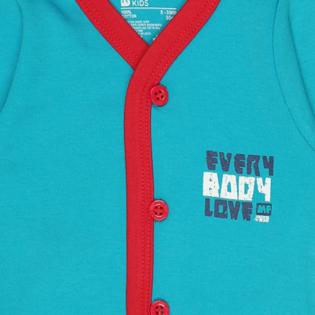 Unisex Baby Top Front Open Pack of 3 - Bodycare