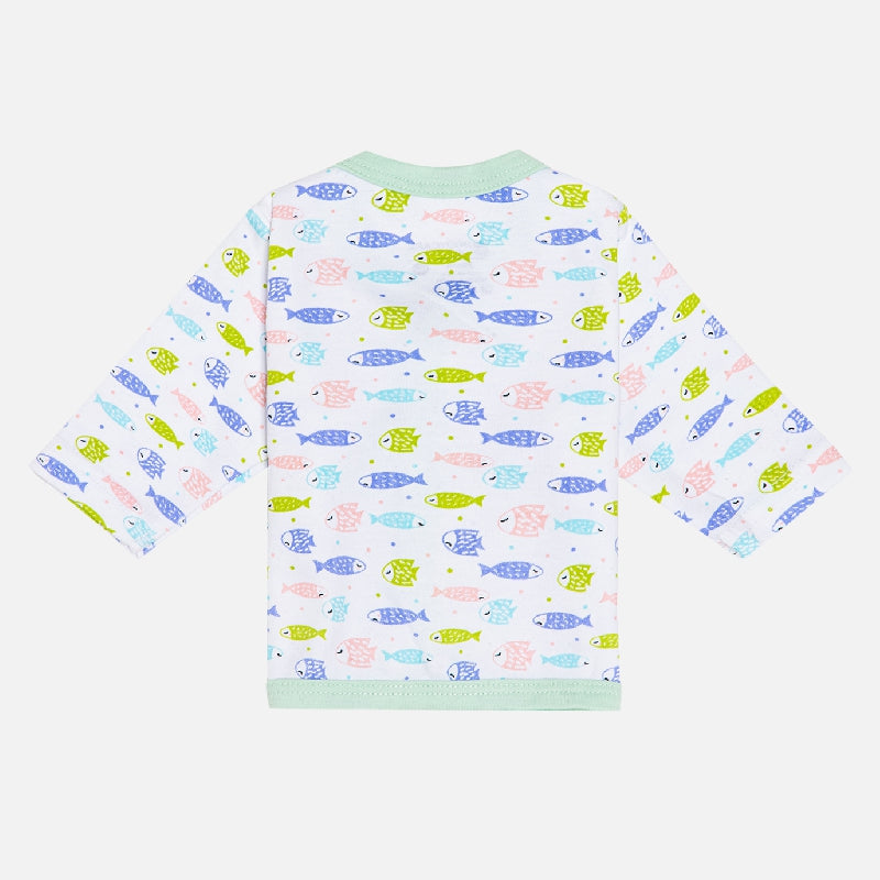 Unisex Baby Night Suit Front Open Full Sleeves - Bodycare