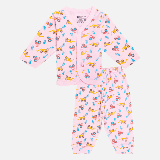 Unisex Baby Night Suit Front Open Full Sleeves Pack of 1 - Bodycare
