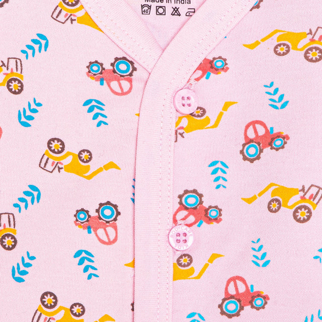 Unisex Baby Night Suit Front Open Full Sleeves Pack of 1 - Bodycare