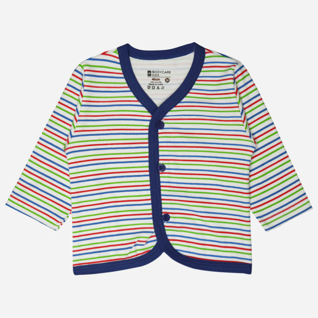 Unisex Baby Night Suit Front Open Full Sleeves - Bodycare