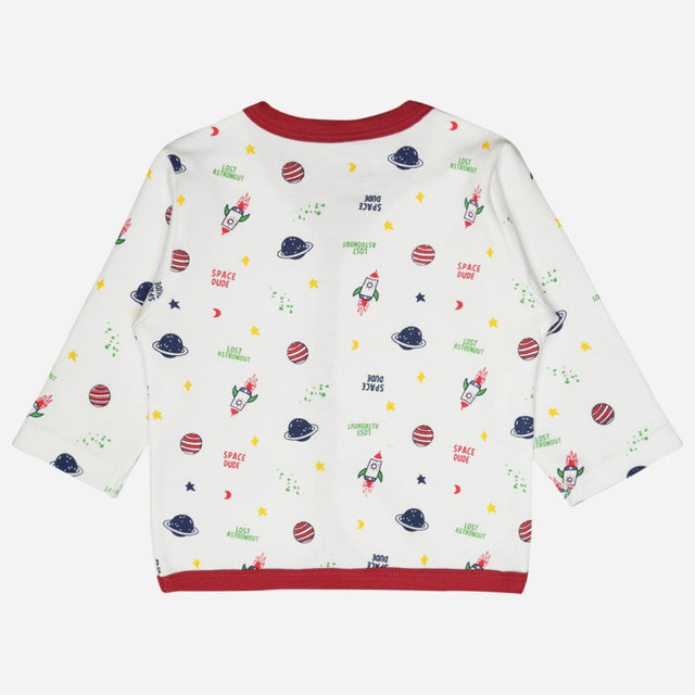 Unisex Baby Night Suit Front Open Full Sleeves - Bodycare