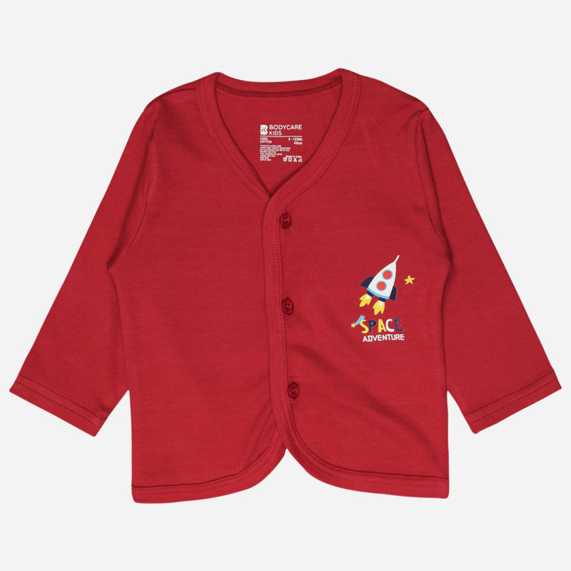 Unisex Baby Night Suit Front Open Full Sleeves - Bodycare