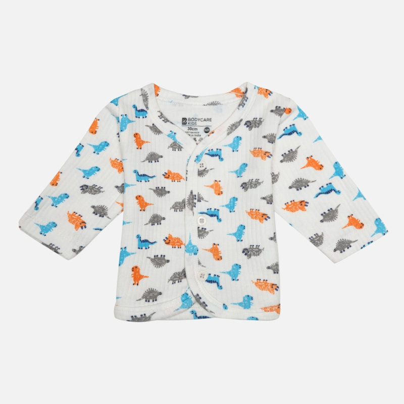 Bodycare Unisex Top Front Open Full Sleeves Pack Of 3 - Assorted