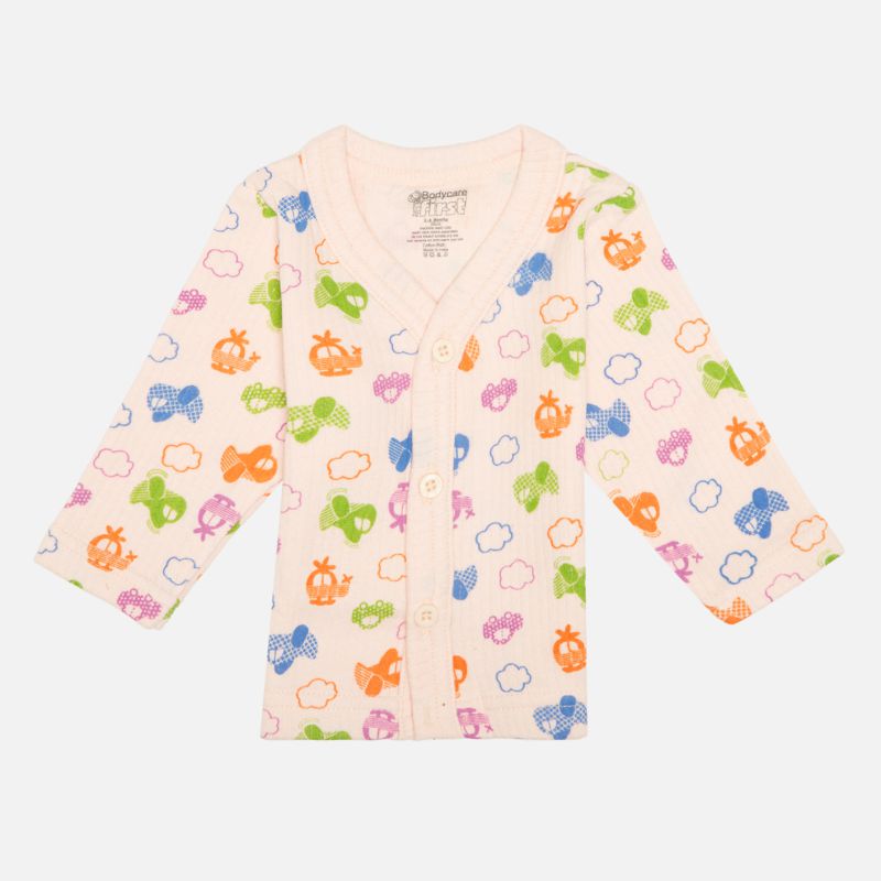 Bodycare Unisex Thermal Vest Front Open Full Sleeves Pack Of 3 - Assorted