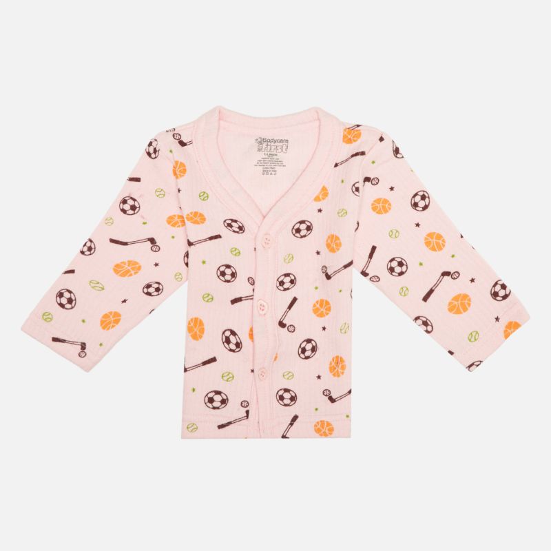 Bodycare Unisex Thermal Vest Front Open Full Sleeves Pack Of 3 - Assorted