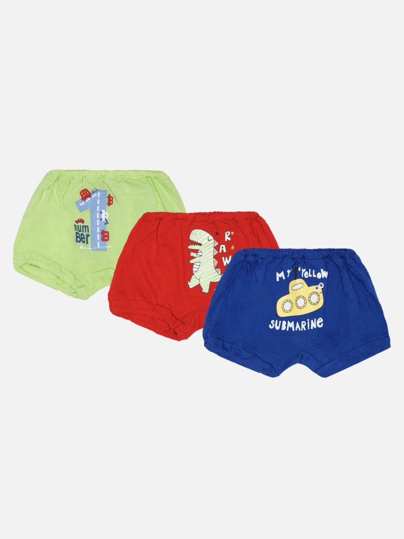Bodycare Boys Trunk Solid Assorted Pack of 3