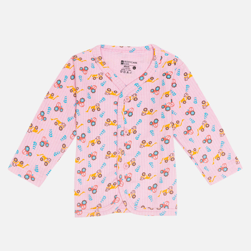 Bodycare Thermal Infant Front Open Top Front Open Full Sleeves Assorted Pack Of 3