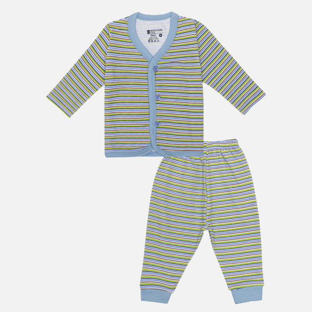 Boys Night Suit Front Open Full Sleeves Pack of 1 - Bodycare