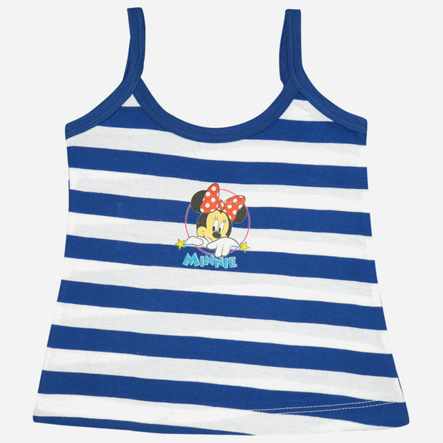 Baby Girls Minnie & Friends 100% Cotton Camisole Round Neck Sleeveless Pack of 5 - Bodycare