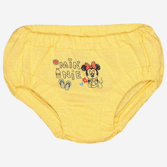 Baby Girls Minnie & Friends 100% Cotton Panty Inner Elastic Pack of 5 - Bodycare