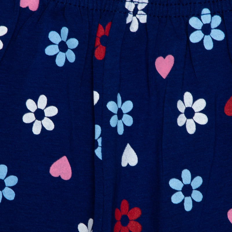 Bodycare Girls Shorts Pack of 2 - Indigo Blue & Pink