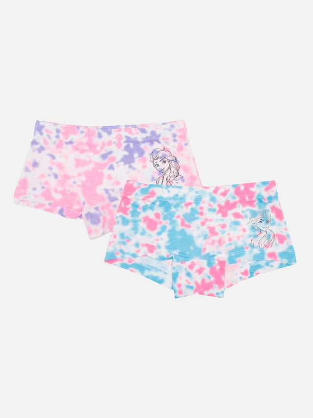 Girls Frozen Cotton Spandex Boyshorts Inner Elastic Stretch Pack of 2 - Bodycare