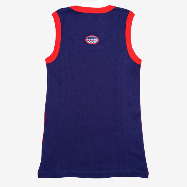 Boys Cotton Rib Vest Round Neck Sleeveless Pack of 5 - Bodycare