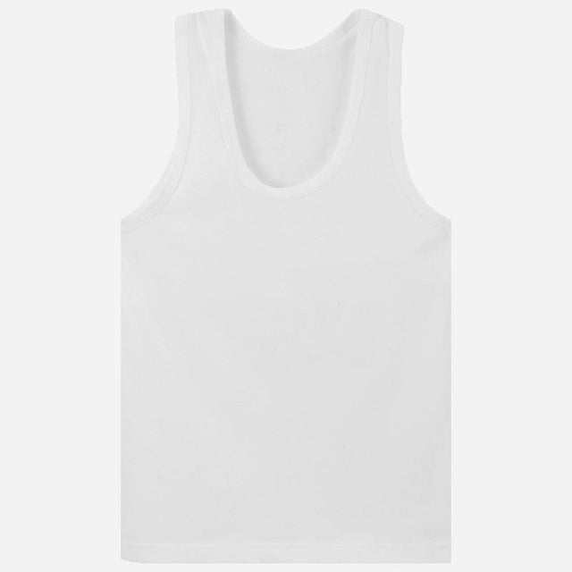 Boys Cotton Vest Round Neck Sleeveless Pack of 3 - Bodycare