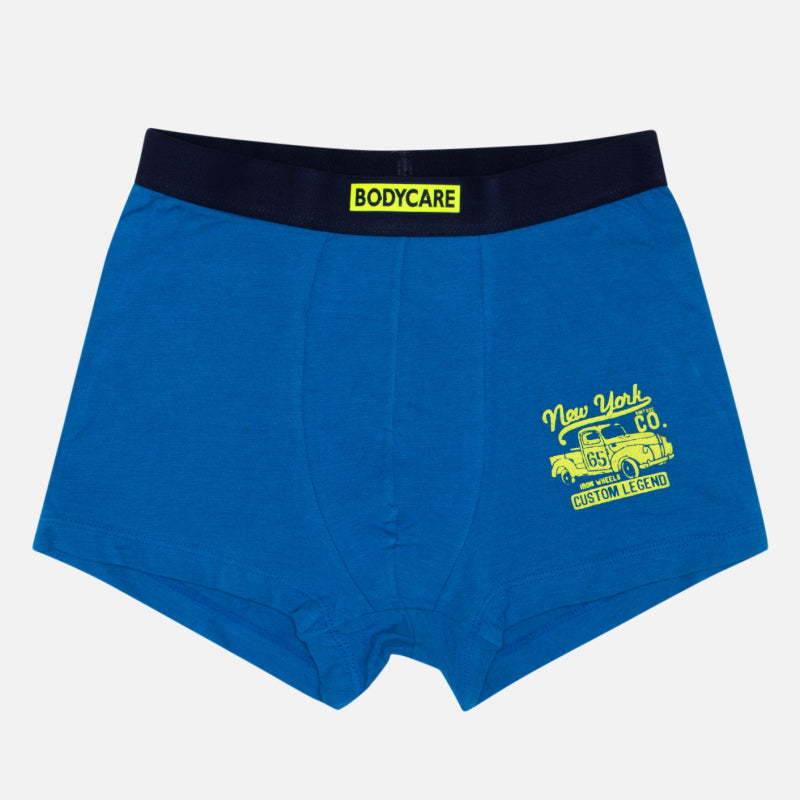 Bodycare Boys Trunk Solid Pack Of 3 - Royal Blue & Multicolor