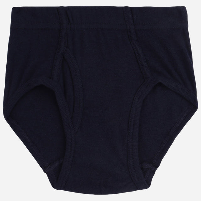 Kids navy blue cotton underwear brief, soft and comfortable innerwear
