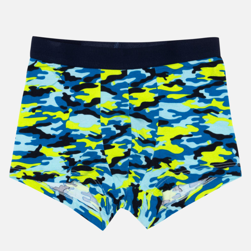 Bodycare Boys Trunk Self Design Pack of 2 - Mint & Red Grey