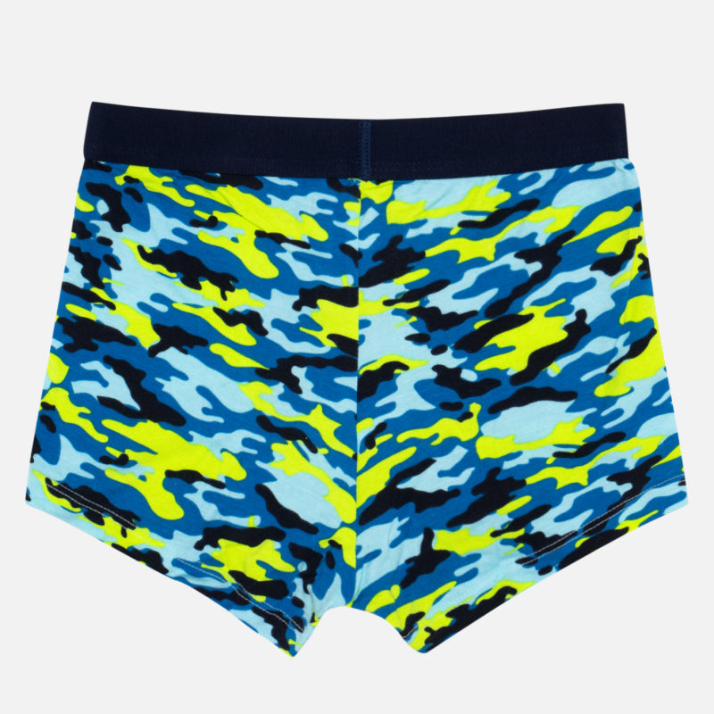 Bodycare Boys Trunk Self Design Pack of 2 - Mint & Red Grey