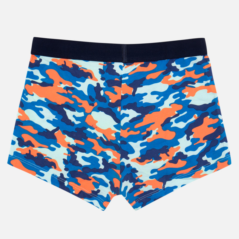 Bodycare Boys Trunk Self Design Pack of 2 - Brown & Orange Blue