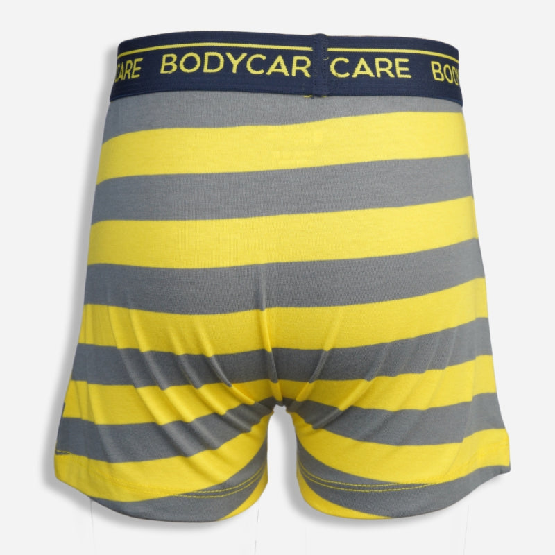 Bodycare Boys Trunks Stripe Yellow & Black Pack Of 2