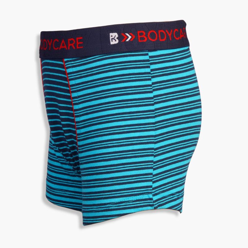 Bodycare Boys Trunks Stripe Red & Blue Pack Of 2