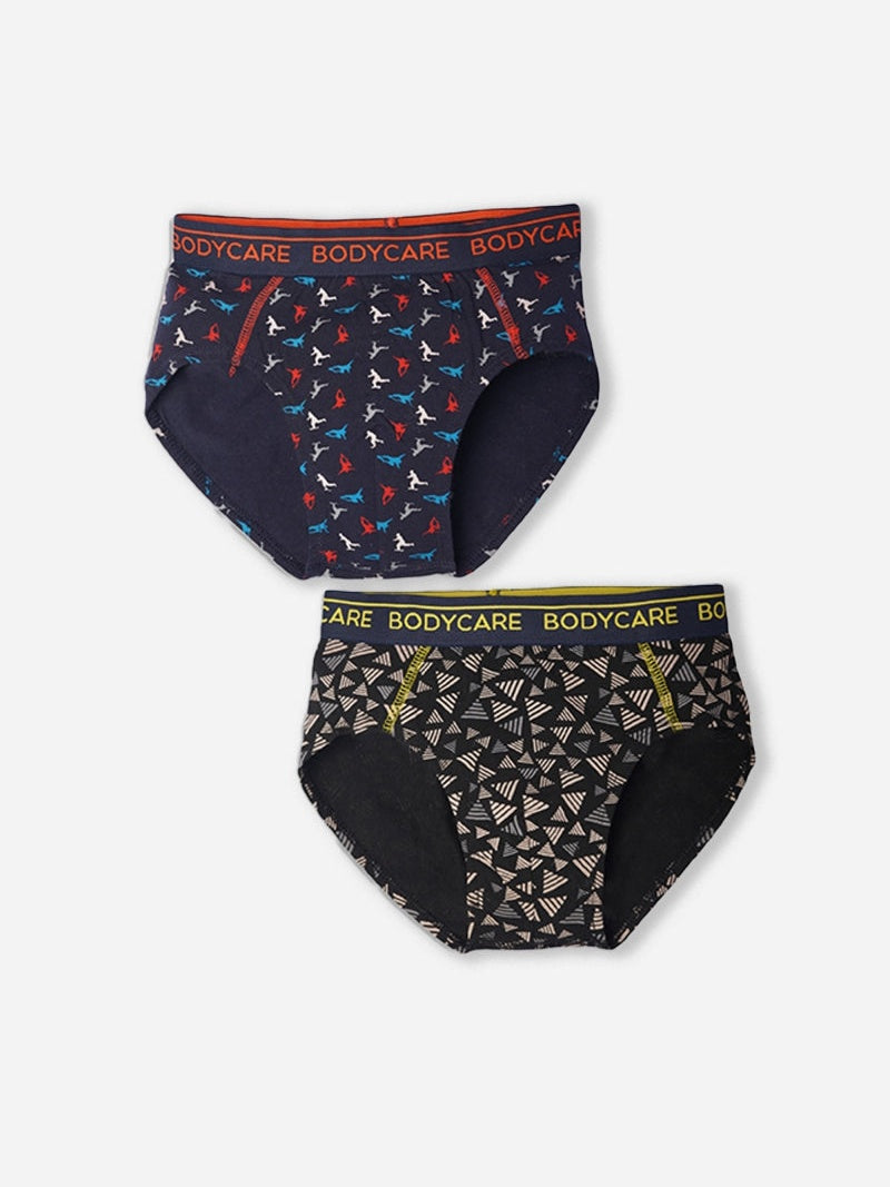 Bodycare Boys Brief Black & Navy Pack Of 2