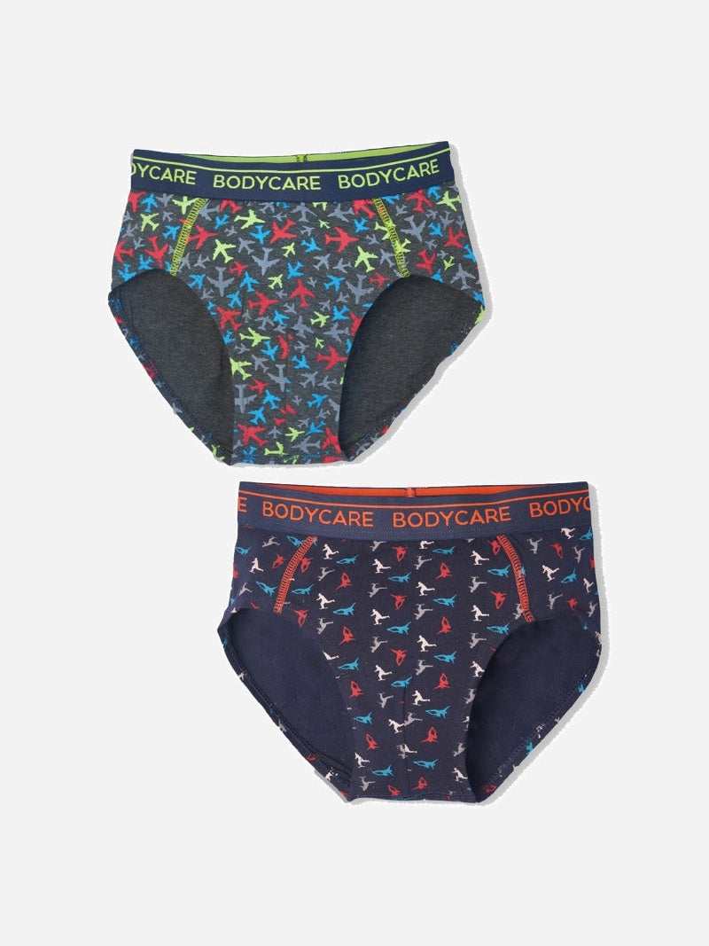 Bodycare Boys Brief Navy & Anthra Pack Of 2