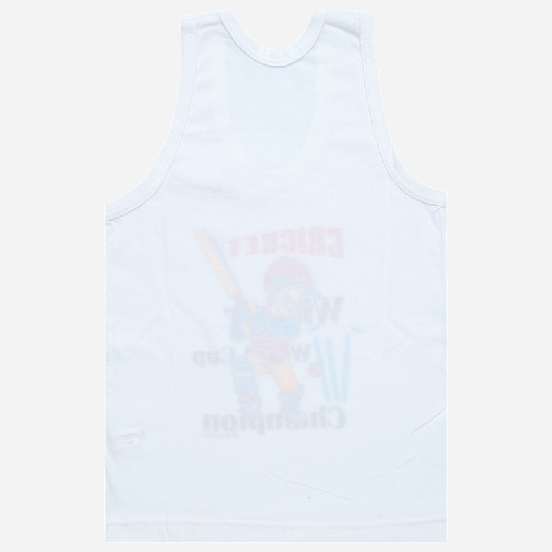 Bodycare Boys Cotton Vest Round Neck Sleeveless Solid Pack Of 6