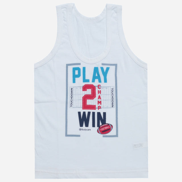 Boys Vest Round Neck Sleeveless Pack of 6 - Bodycare