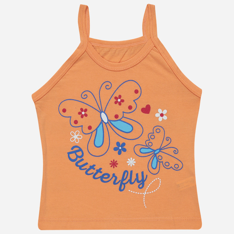 Bodycare Girls Vest Dori Neck Sleeveless Solid Pack Of 3