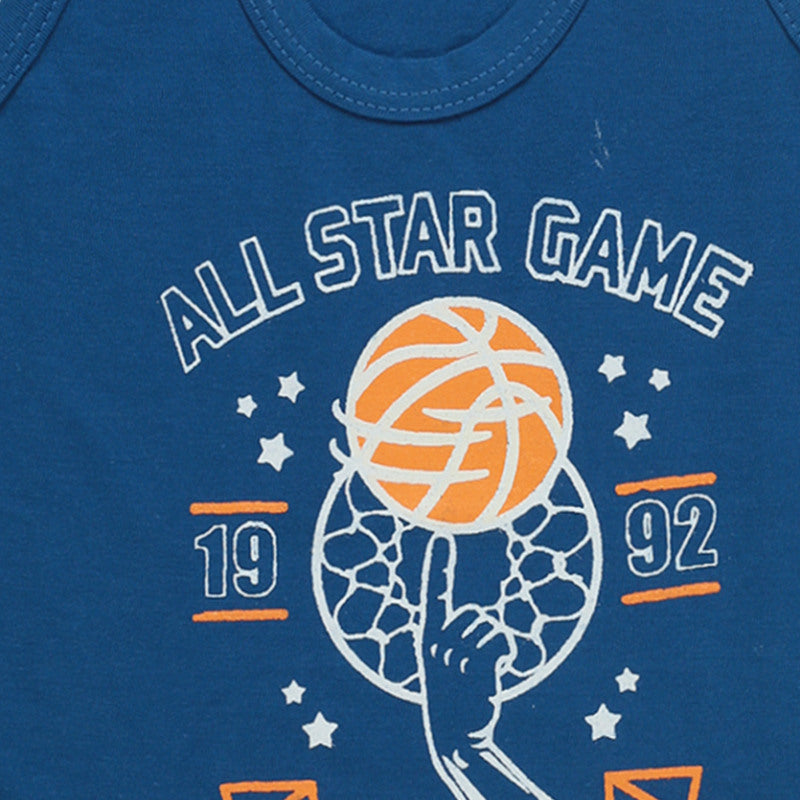 Bodycare Boys Cotton Vest Round Neck Sleeveless Solid Pack Of 6