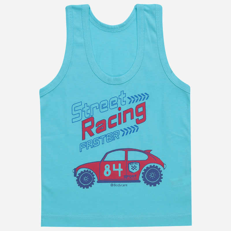 Bodycare Boys Cotton Vest Round Neck Sleeveless Solid Pack Of 6