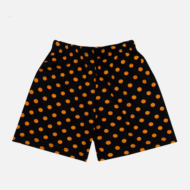 Girls 100% Cotton Self Design Shorts with Inner Elastic for Everyday Innerwear Comfort and Regular Use - Pack of 6