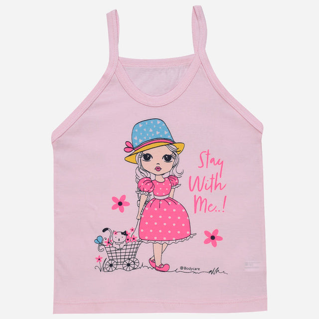 Girls Vest Dori Neck Sleeveless Pack of 6 - Bodycare